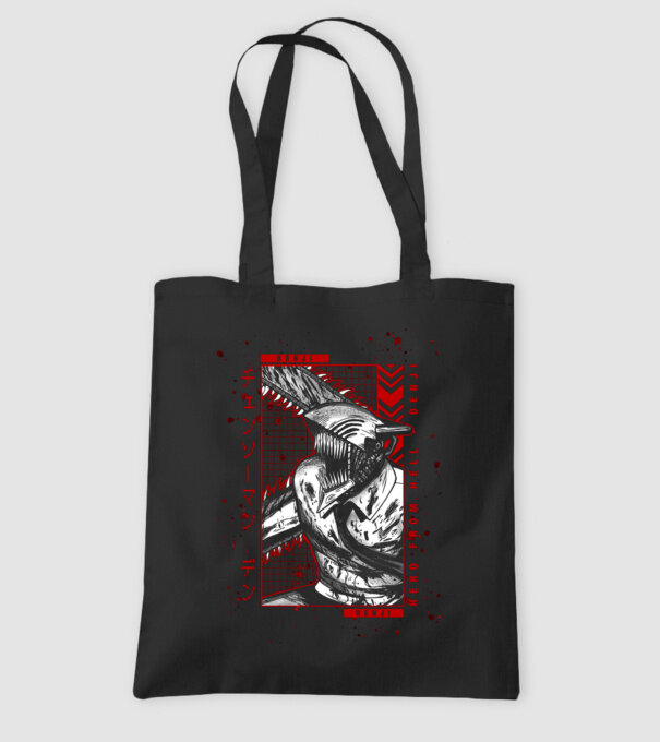 Denji Chainsaw man model negru pe tricou
