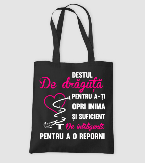 Destul de drăguță pentru a-ți opri inima și destul de inteligentă pentru a o reporni model negru pe tricou