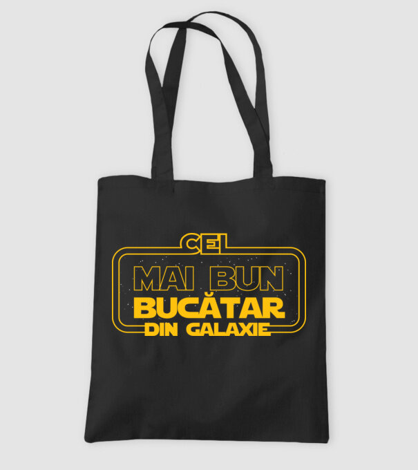 Cel mai bun bucătar din galaxie model negru pe tricou
