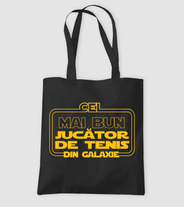 Cel mai bun jucător de tenis din galaxie model negru pe tricou