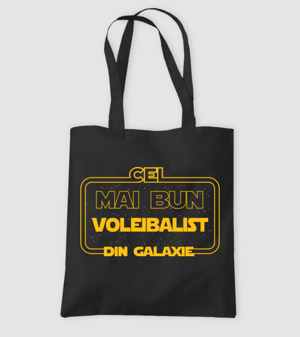 Cel mai bun voleibalist din galaxie model negru pe tricou