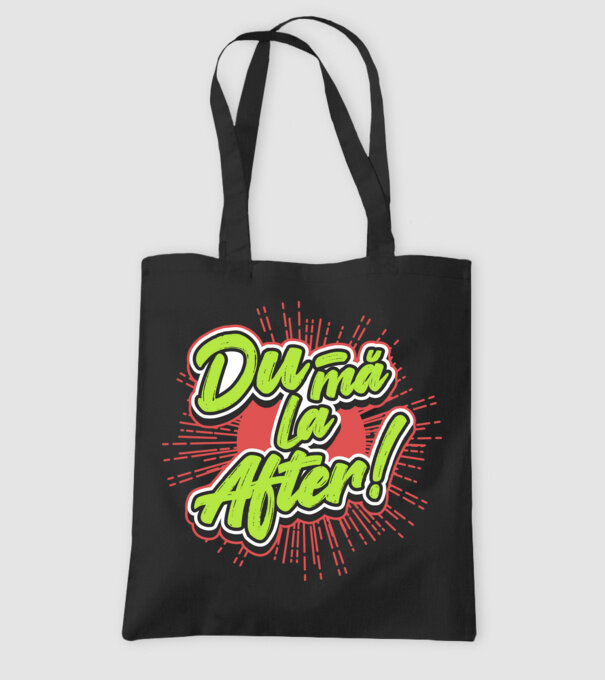 Du-mă la After model negru pe tricou