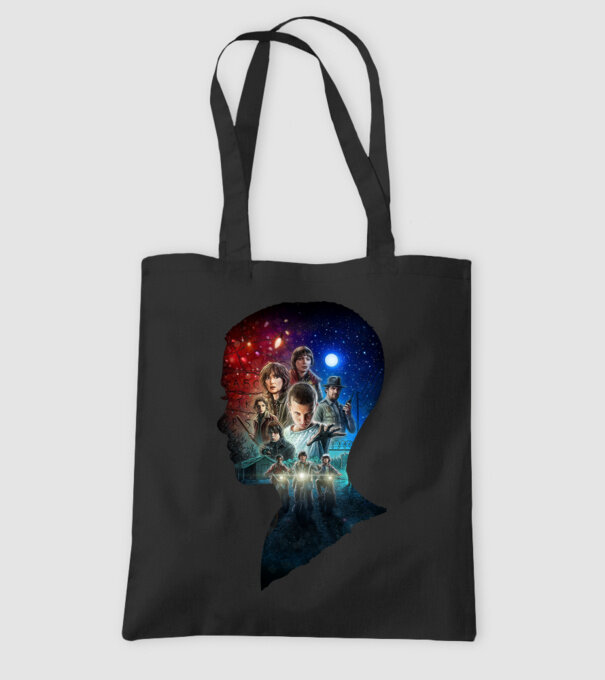 eleven poster head2 model negru pe tricou
