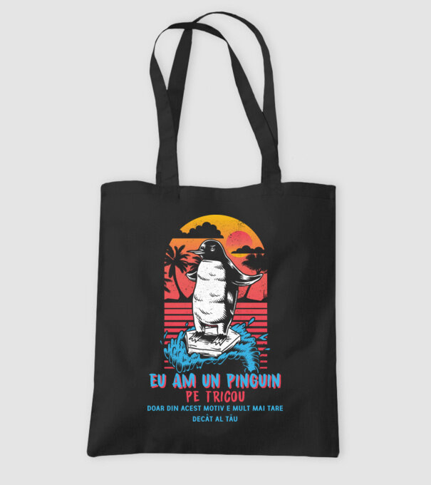 eu am un pinguin pe tricou - doar din acest motiv e mult mai tare decât al tău model negru pe tricou