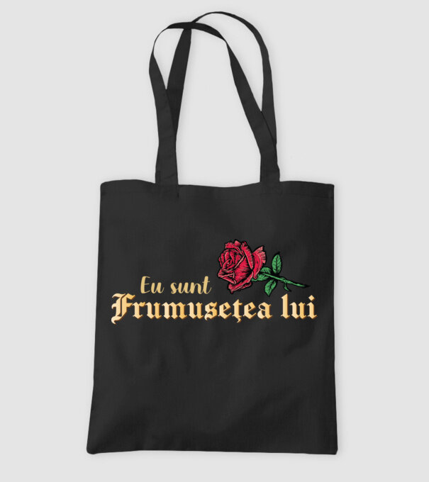eu sunt frumusețea lui model negru pe tricou