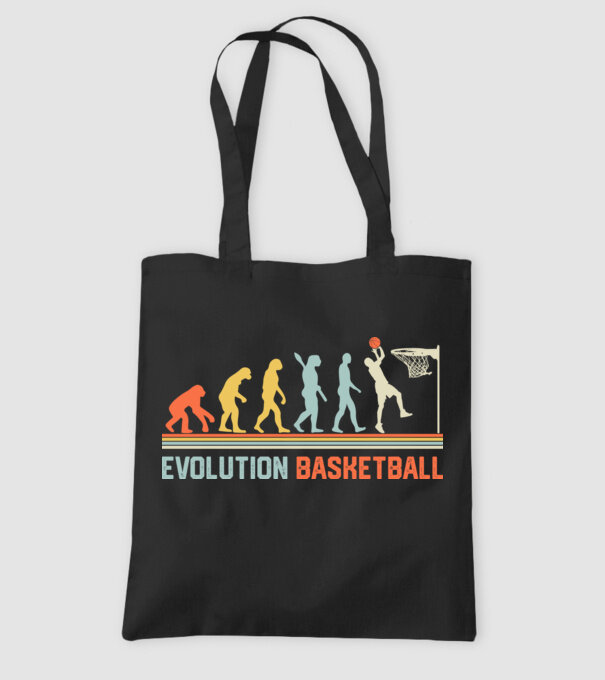 Evolution basketball model negru pe tricou