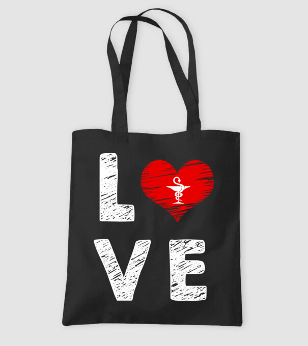 Farmacist love model negru pe tricou
