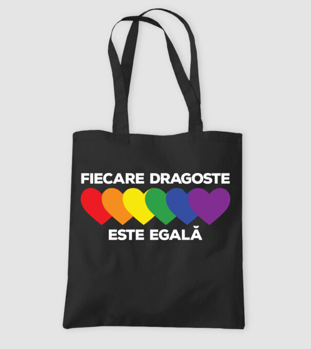 Fiecare dragoste este egală model negru pe tricou