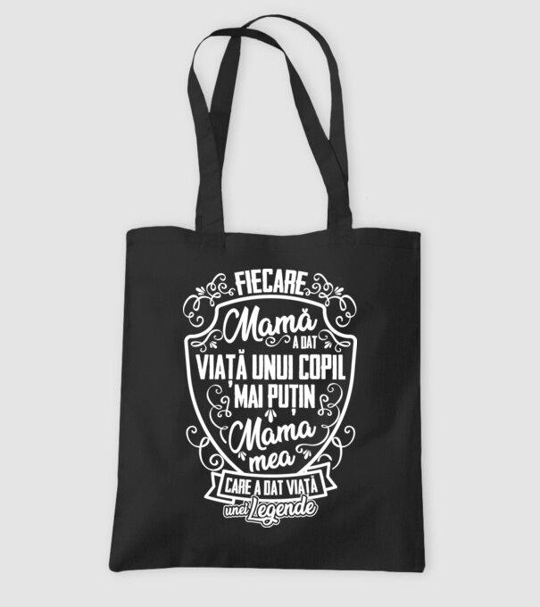 Fiecare mamă a dat viață unui copil, mai puțin mama mea, care a dat viață unei legende model negru pe tricou