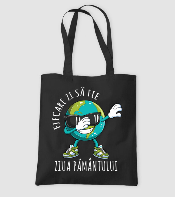 Fiecare zi să fie Ziua Pământului model negru pe tricou