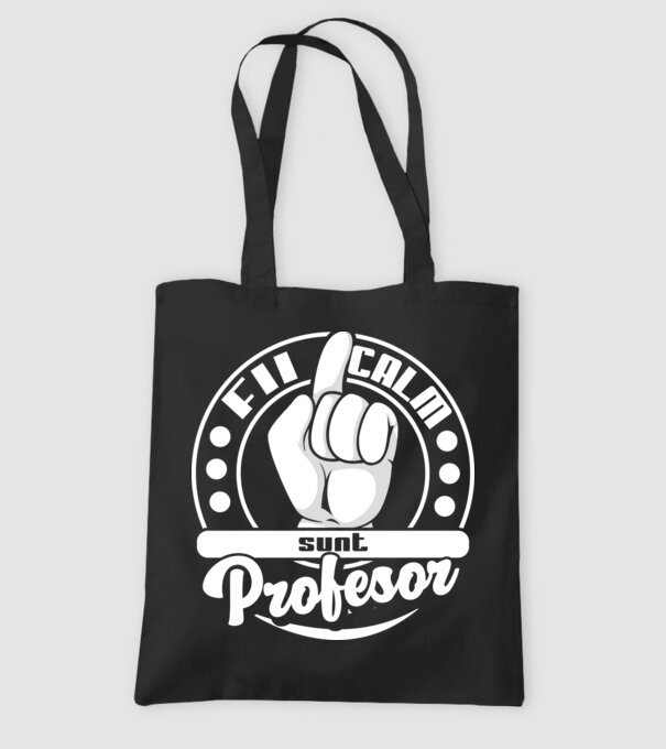Fii calm.... sunt profesor model negru pe tricou