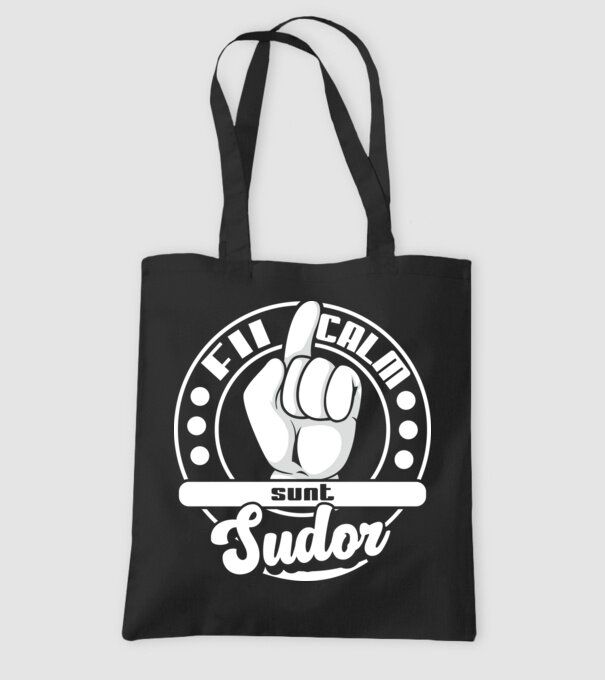 Fii calm.... sunt sudor model negru pe tricou