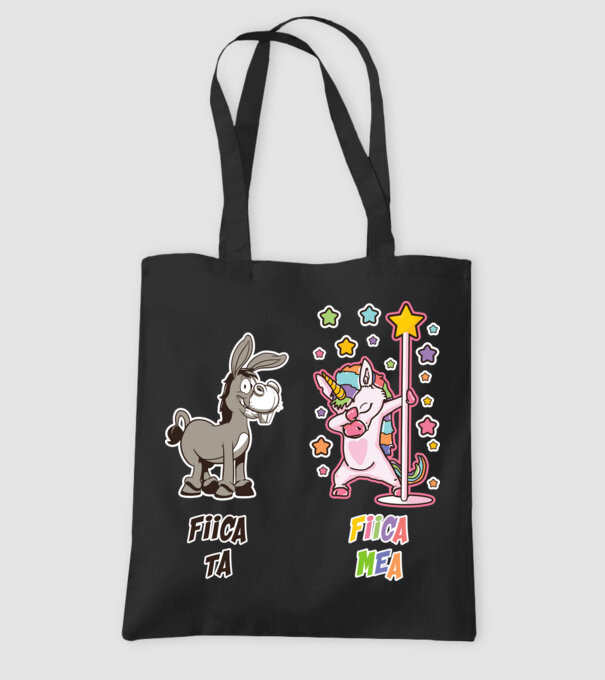 fiica ta - fiica mea model negru pe tricou