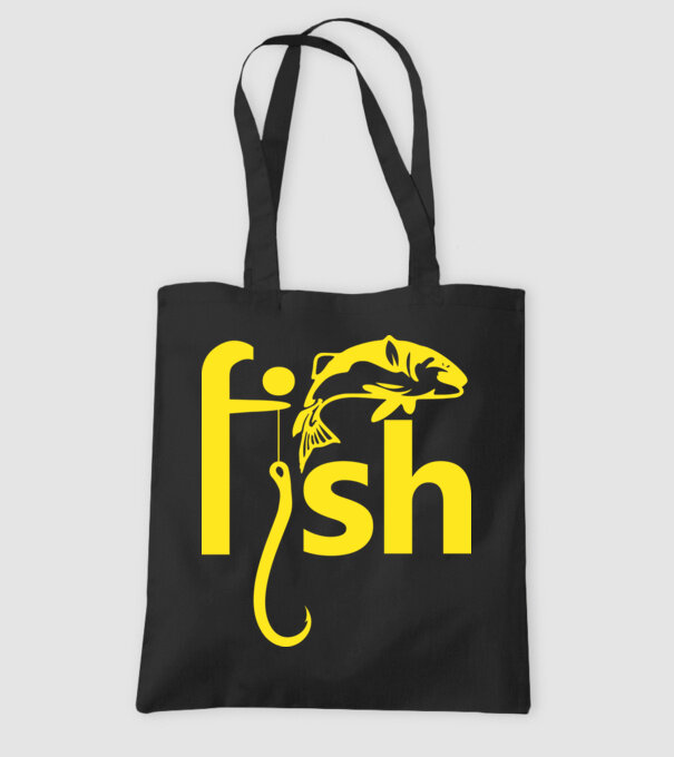 Fish model negru pe tricou