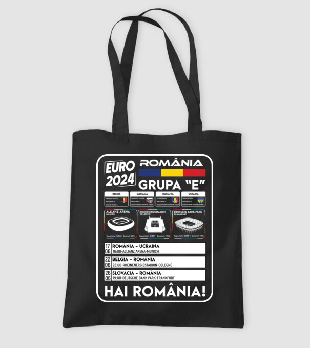 Fotbal Calendar Euro 2024 model negru pe tricou