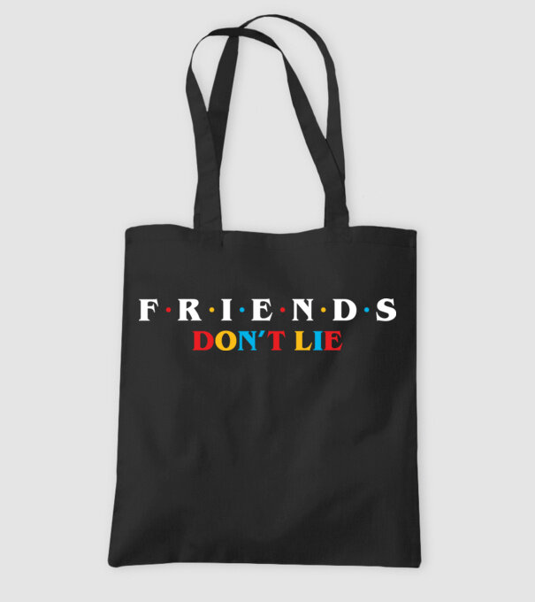 friends dont lie ok model negru pe tricou