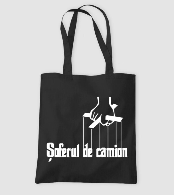 Șoferul de camion model negru pe tricou