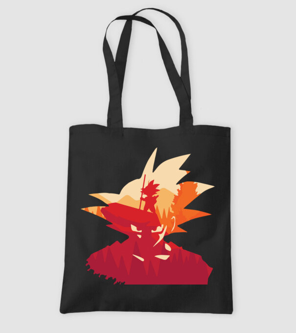 goku head model negru pe tricou