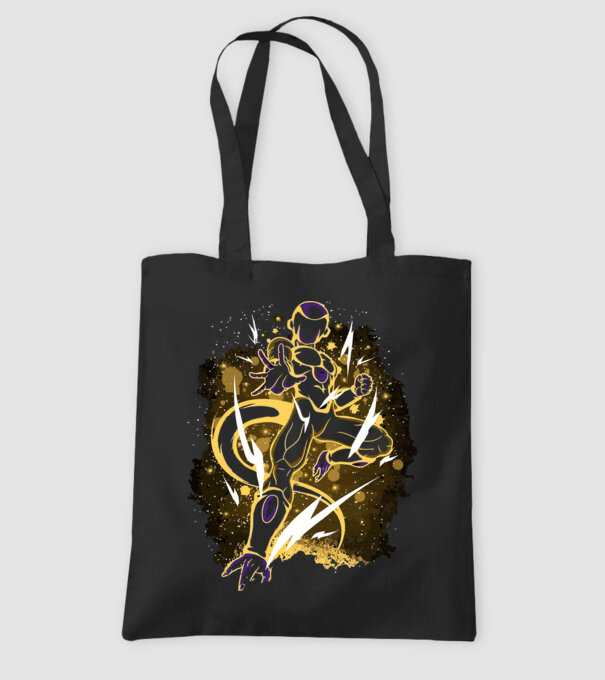 golden freeza dragonball model negru pe tricou