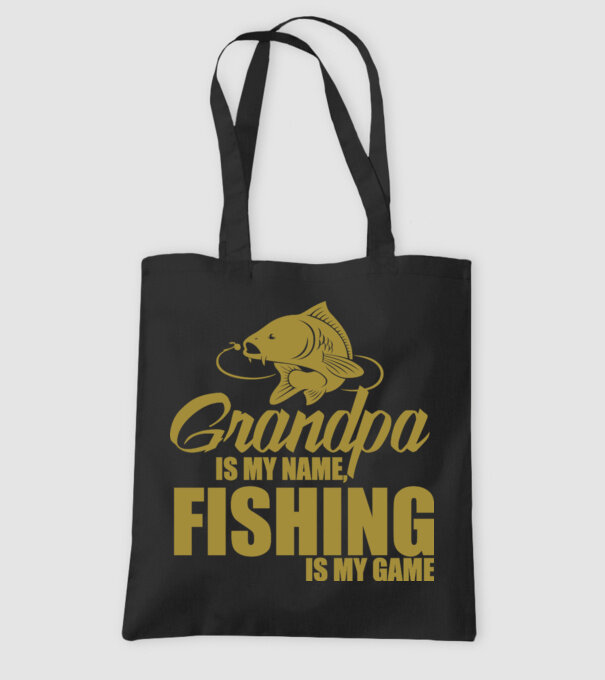 Grandpa is my name model negru pe tricou
