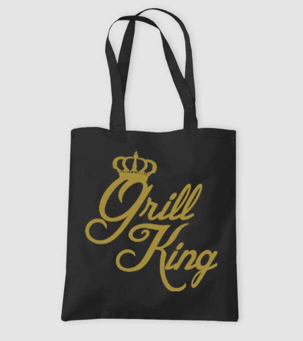 Grill King model negru pe tricou