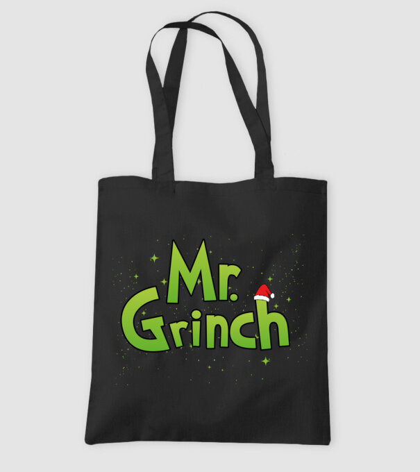 Grinch Family Mr Grinch model negru pe tricou