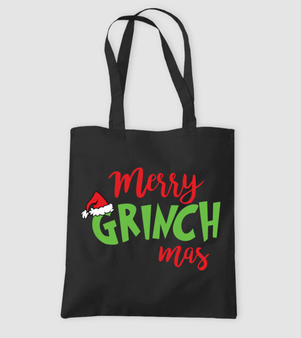 Grinchmas model negru pe tricou