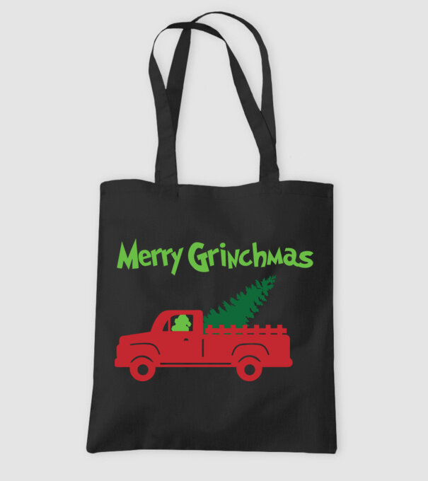 Grinchmas truck model negru pe tricou