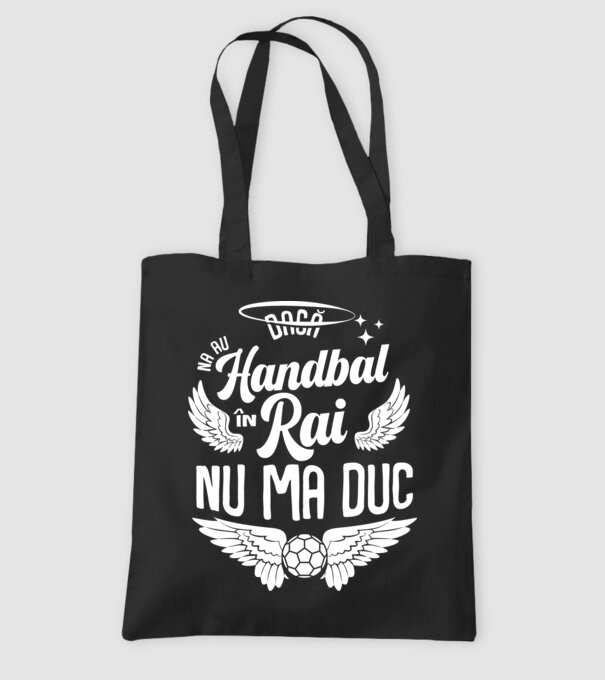 Handbal în Rai model negru pe tricou