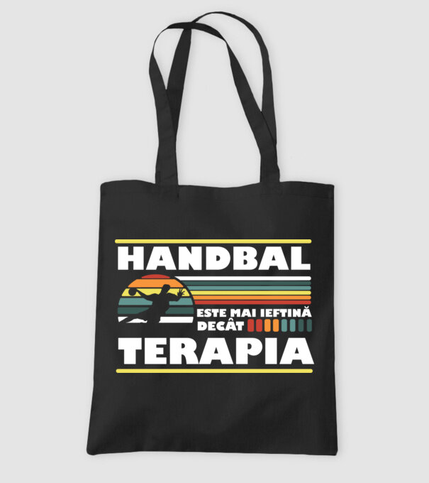 Handbal terapia model negru pe tricou
