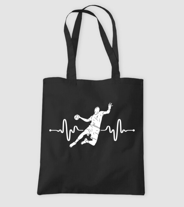 handball heartbeat model negru pe tricou