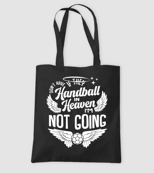 Handball in Heaven model negru pe tricou