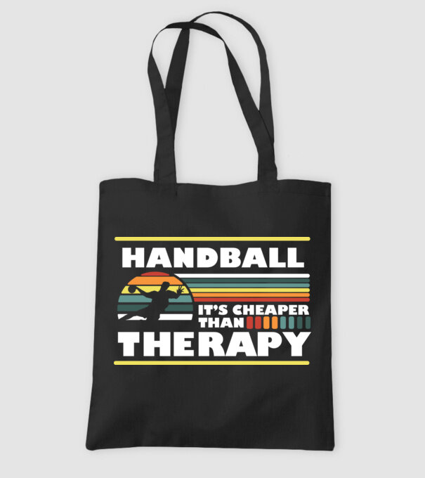 Handball therapy model negru pe tricou