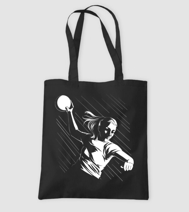 Handballer model negru pe tricou