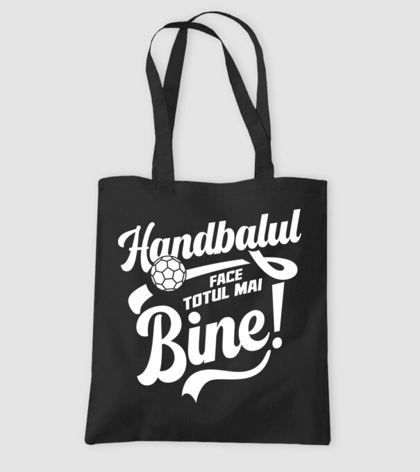 Handbalul face totul mai bine model negru pe tricou