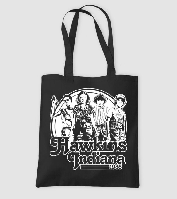 hawkins indiana stranger things2 model negru pe tricou