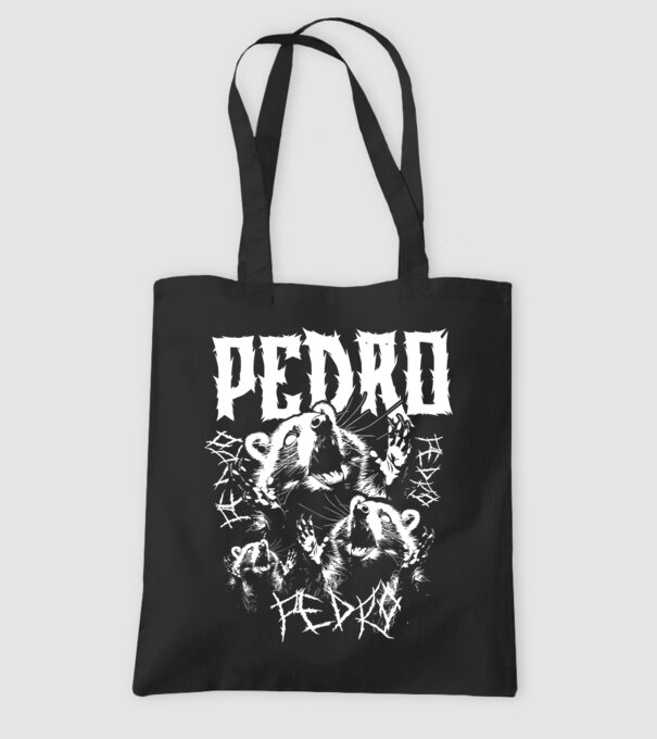 Heavy Metal pedro model negru pe tricou