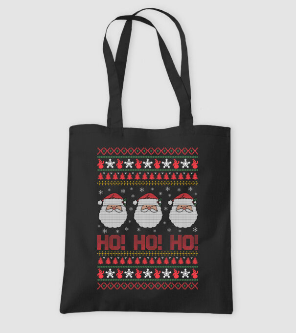 Ho-Ho-Ho model negru pe tricou