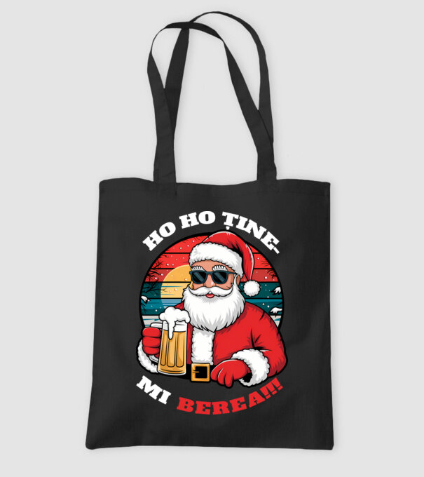 Ho ho ține mi berea! Negru model negru pe tricou
