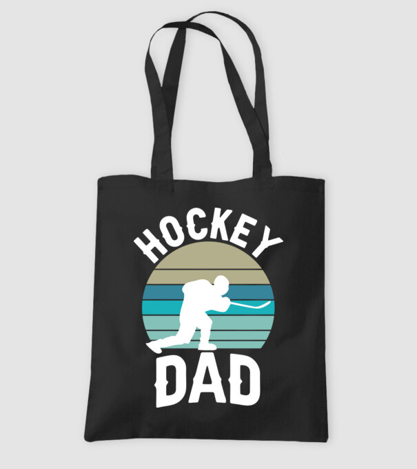 Hockey dad model negru pe tricou
