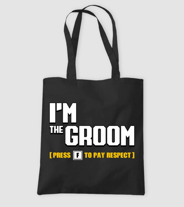 I'm the Groom model negru pe tricou