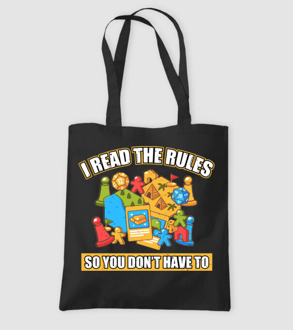 I read the rules model negru pe tricou