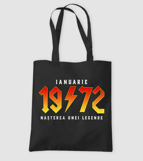 Ianuarie - 1972 - nașterea unei legende model negru pe tricou