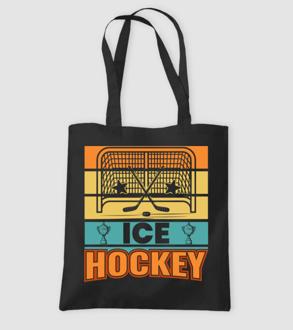 Ice Hockey model negru pe tricou