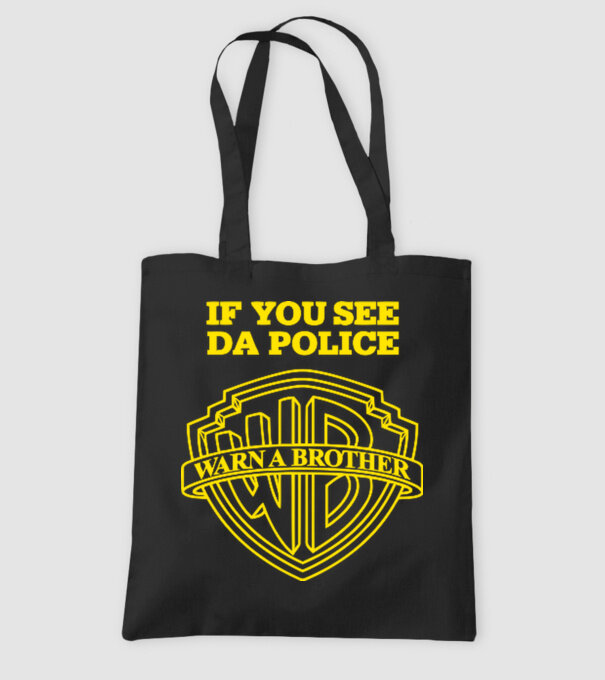 if you see da police model negru pe tricou