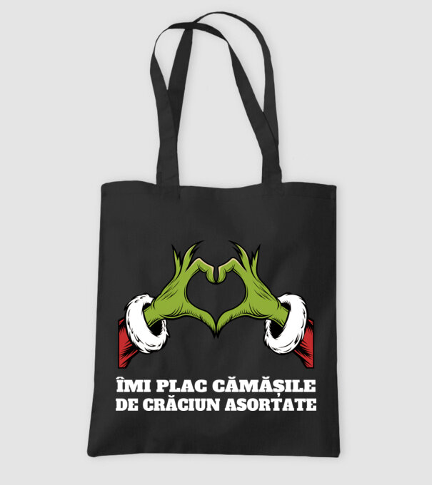 Îmi plac cămășile de crăciun asortate negru model negru pe tricou
