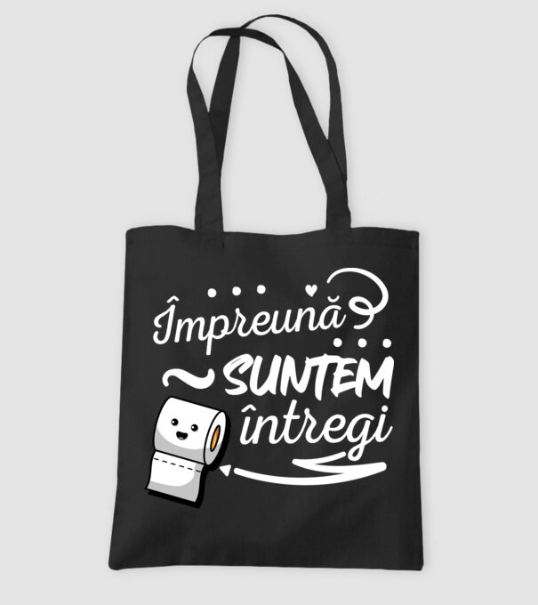 Împreună suntem întregi! model negru pe tricou