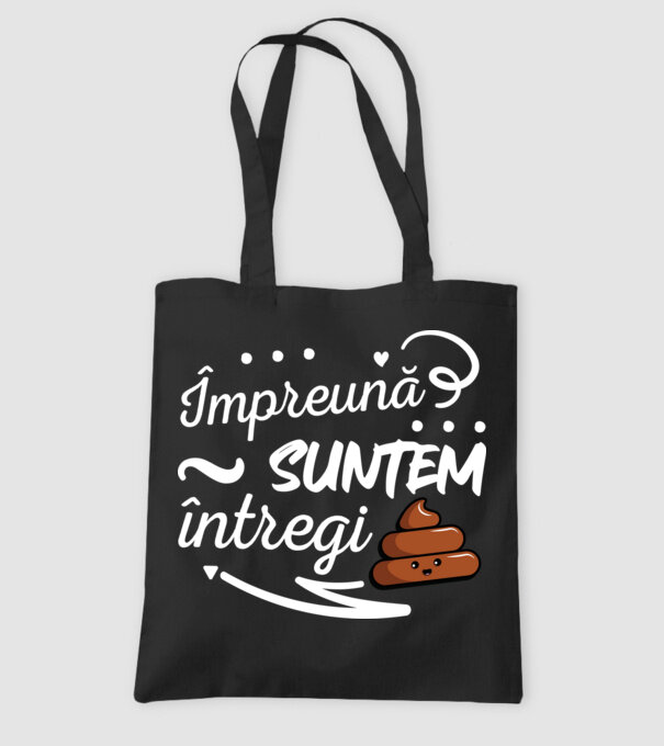 Împreună suntem întregi! model negru pe tricou