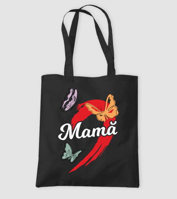 Mamă model negru pe tricou