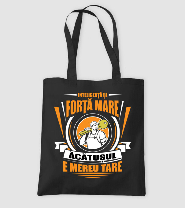 Inteligență și forță mare, lăcătușul e mereu tare model negru pe tricou